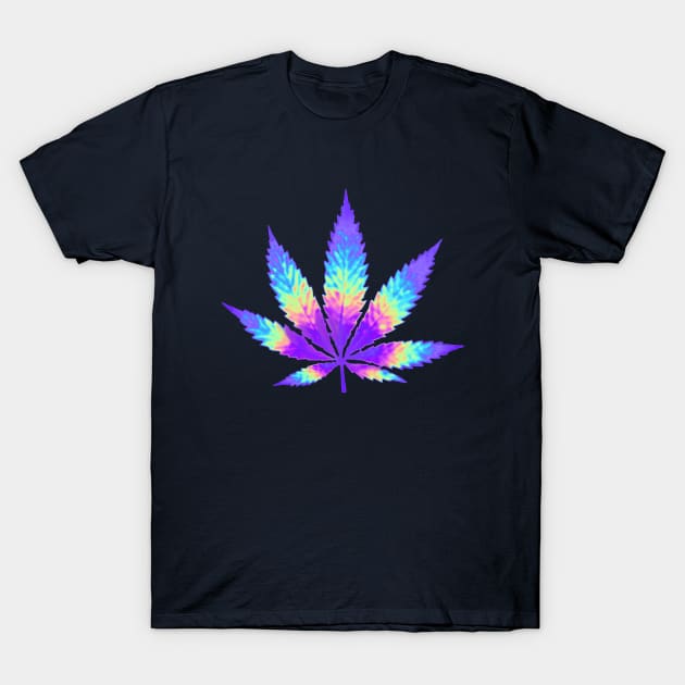 Super Holographic Pot Leaf yeah T-Shirt by dinaaaaaah